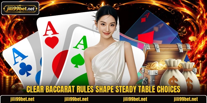Clear baccarat rules shape steady table choices
