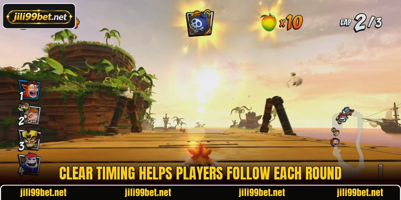Clear timing helps players follow each round