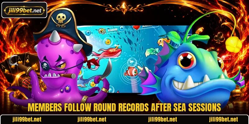 Members follow round records after sea sessions