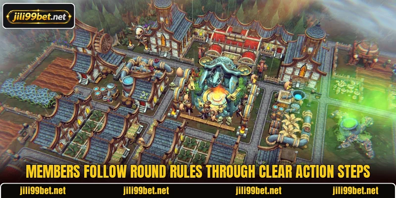 Members follow round rules through clear action steps Members follow round rules through clear action steps