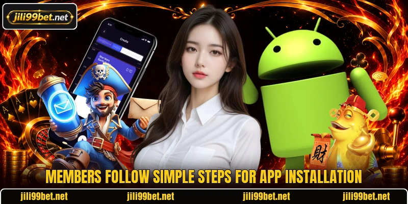 Members follow simple steps for app installation