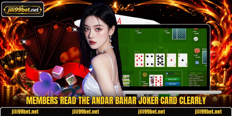 Members read the andar bahar joker card clearly Members read the andar bahar joker card clearly