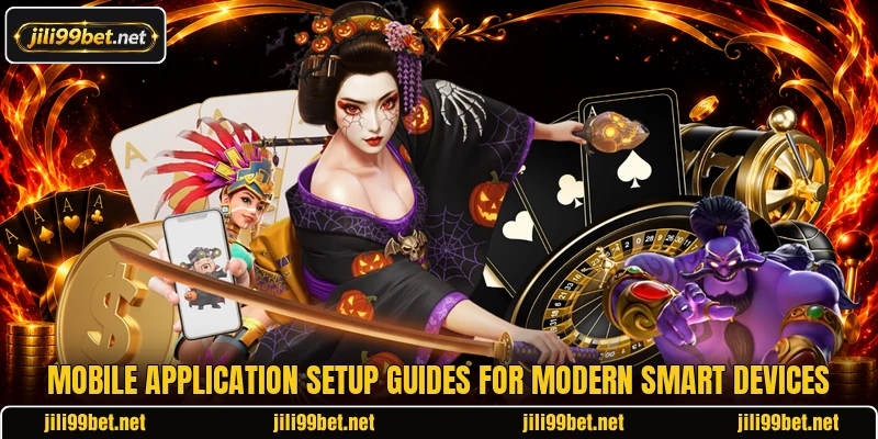 Mobile application setup guides for modern smart devices