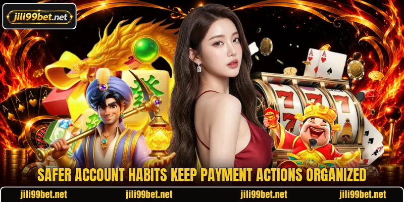 Safer account habits keep payment actions organized