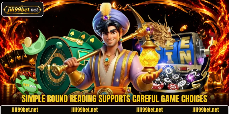 Simple round reading supports careful game choices Simple round reading supports careful game choices