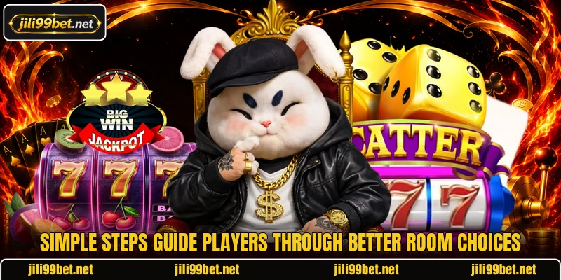 Simple steps guide players through better room choices Simple steps guide players through better room choices